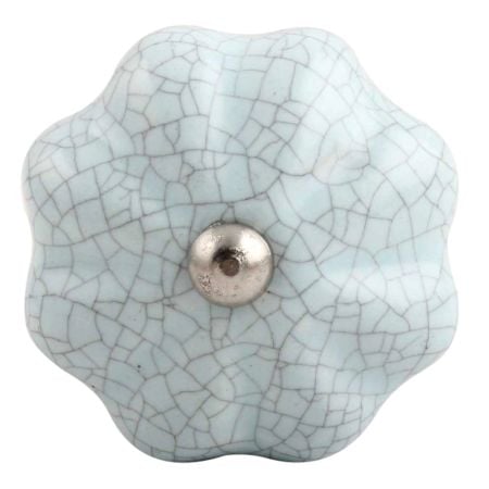 Baby Blue Crackle Ceramic Wine Stopper